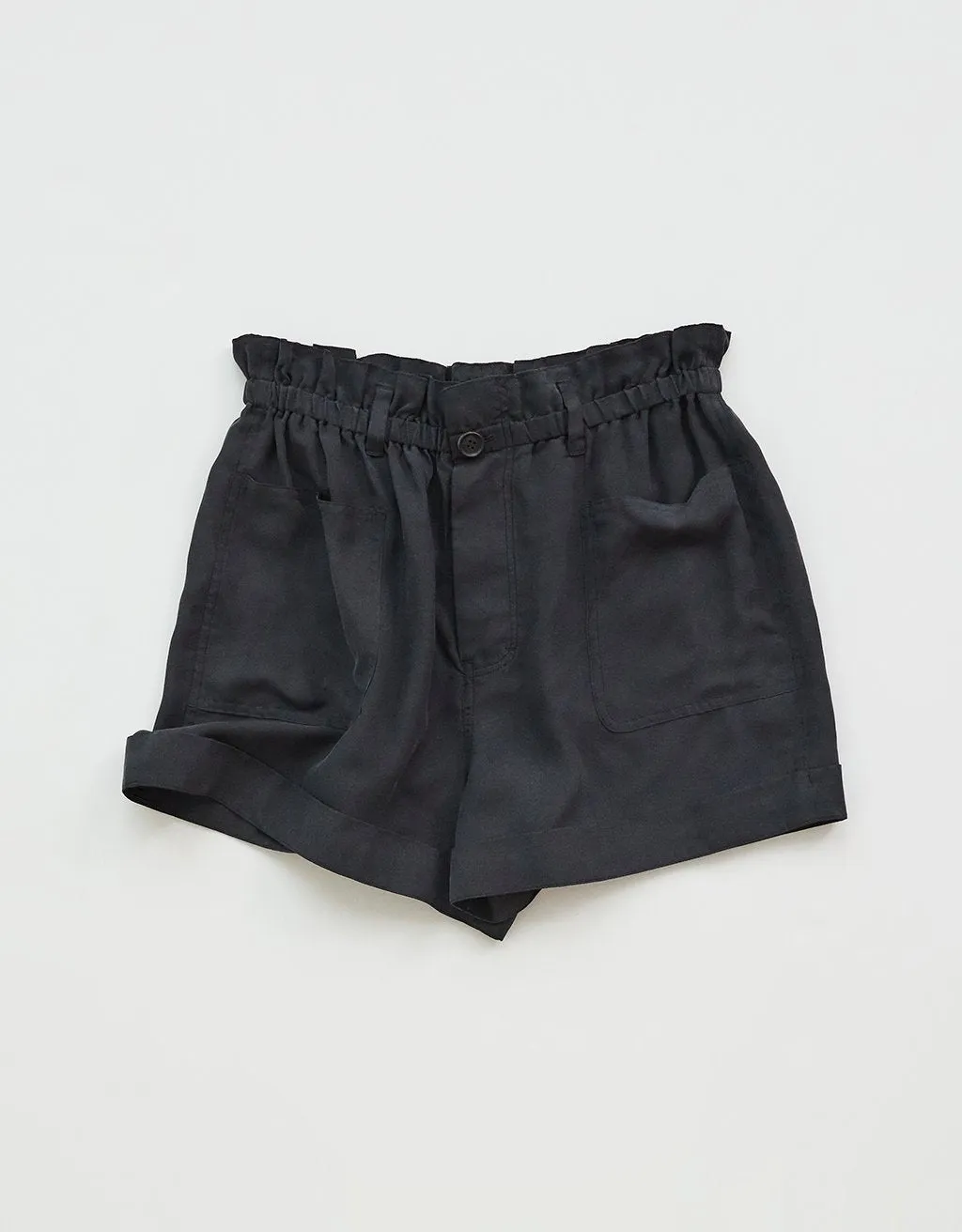 unsubscribed silk paperbag waist short