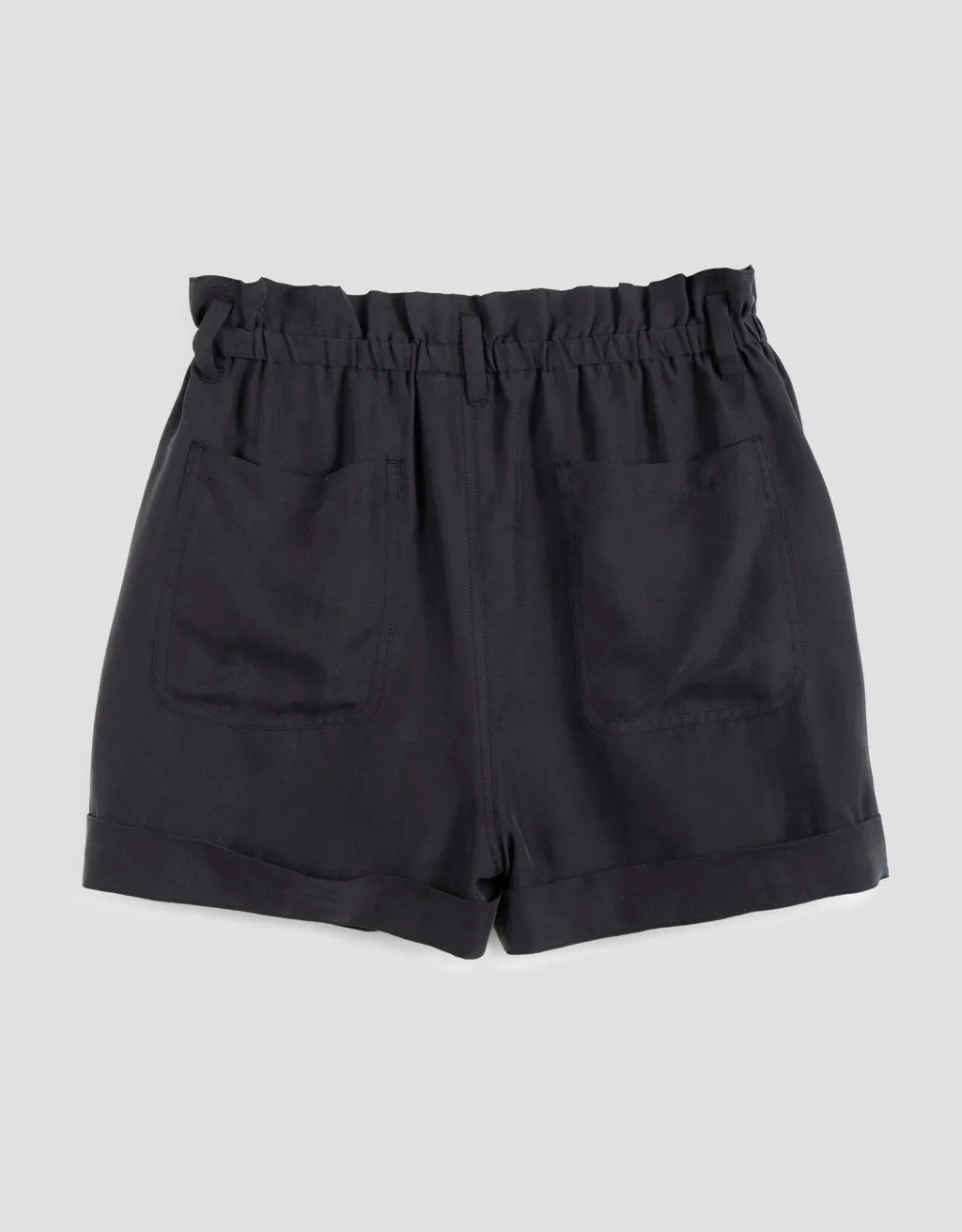 unsubscribed silk paperbag waist short