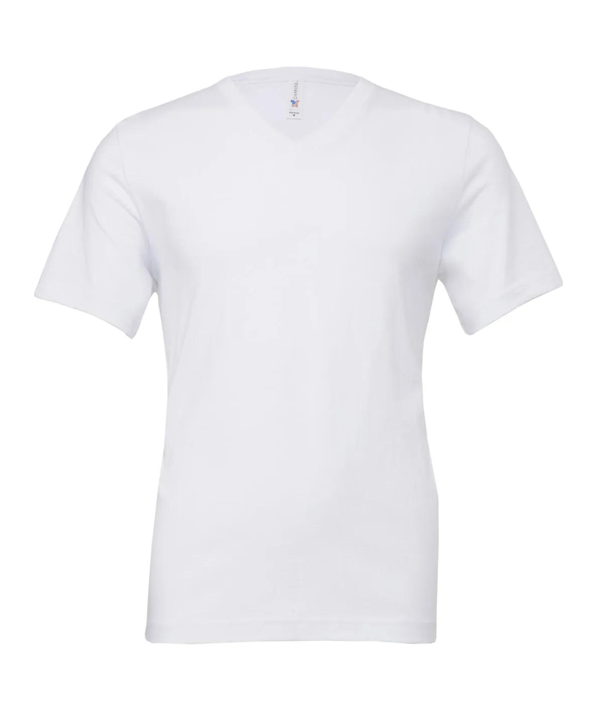 White - Unisex Jersey v-neck t-shirt