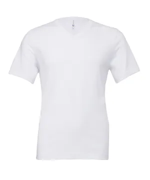 White - Unisex Jersey v-neck t-shirt