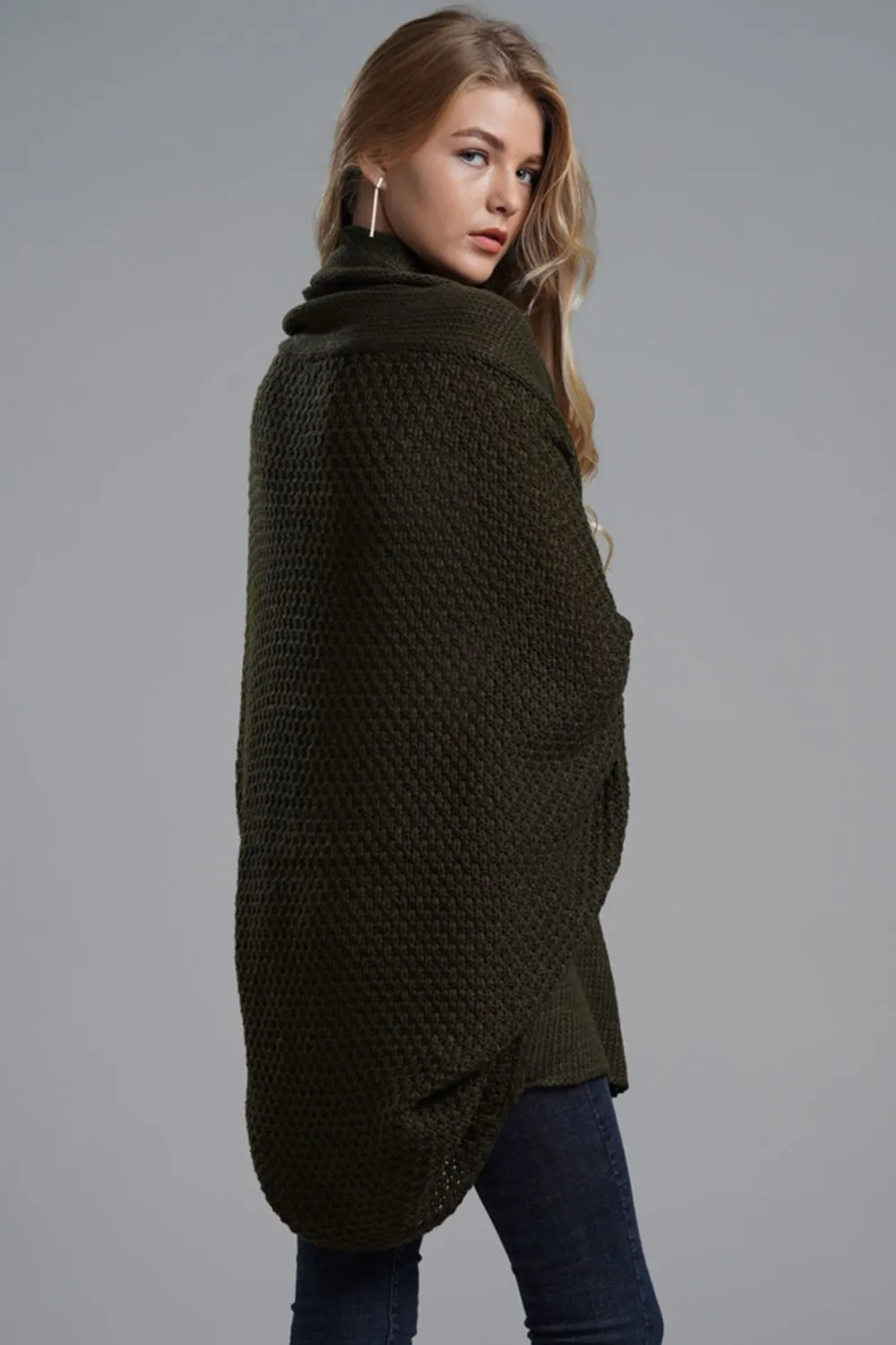 Women's Cardigan with Dolman Sleeves