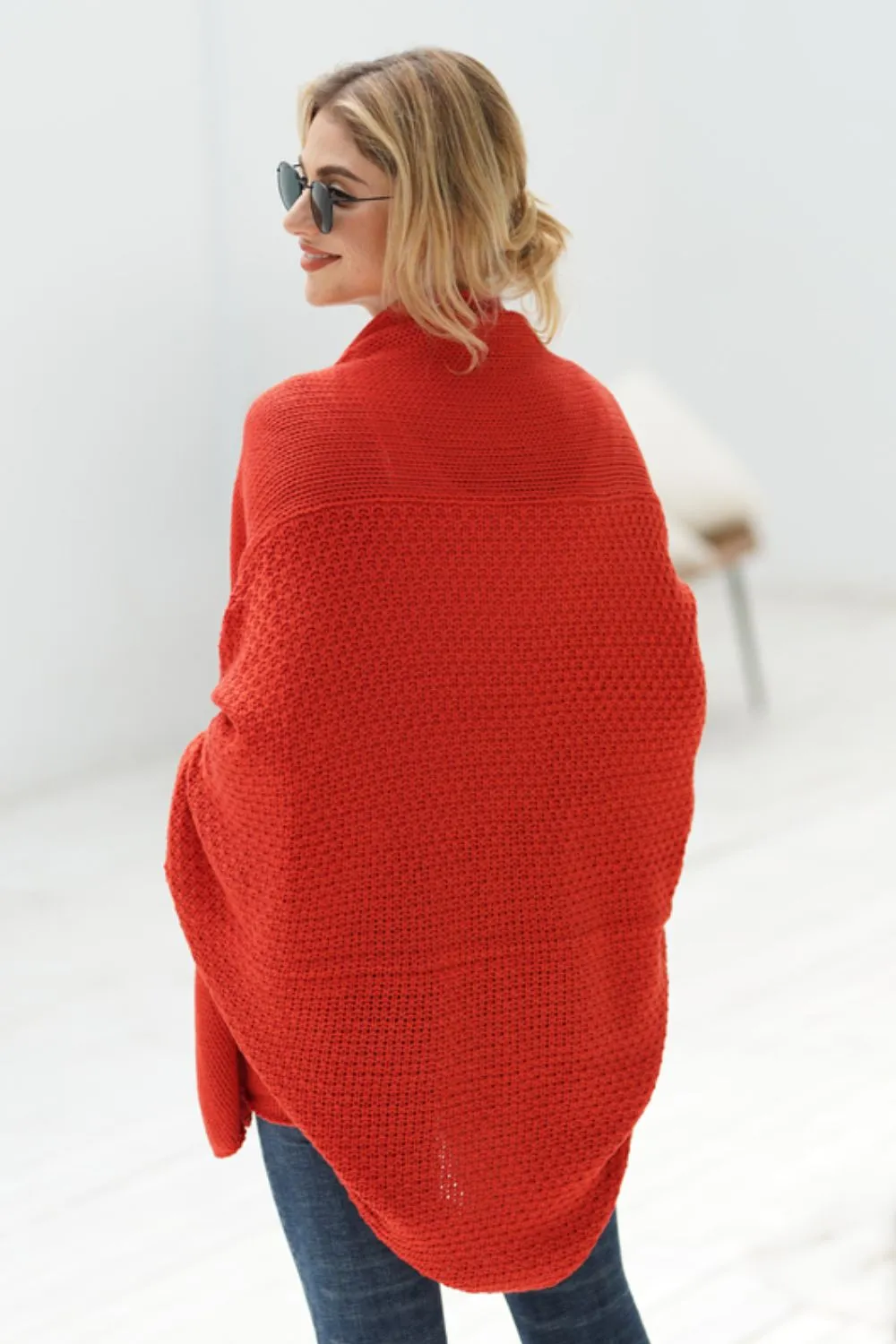 Women's Cardigan with Dolman Sleeves
