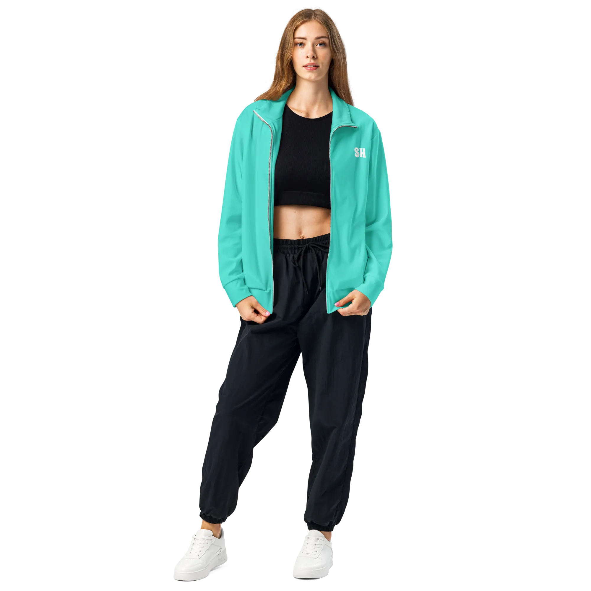 Womens track jacket - Lagoon Turquoise